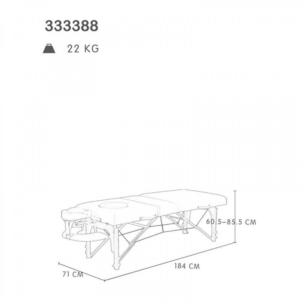 Light and carry portable wooden massage bed folding / massage facial bed