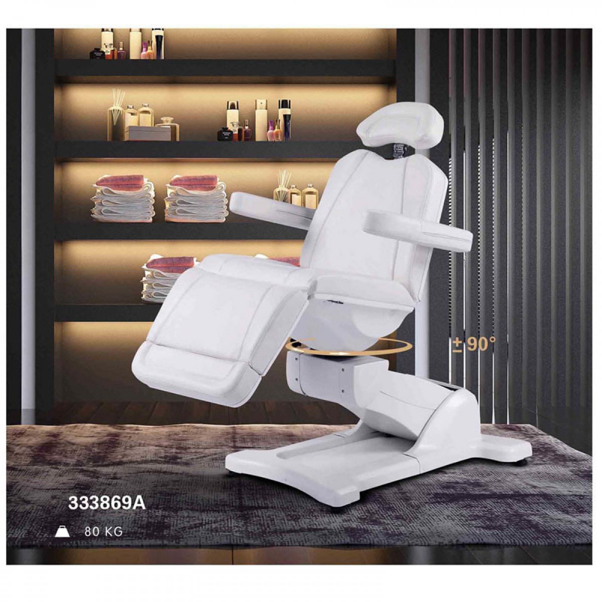 CE approval cosmetic treatment bed PU/PVC leather beauty parlor chair