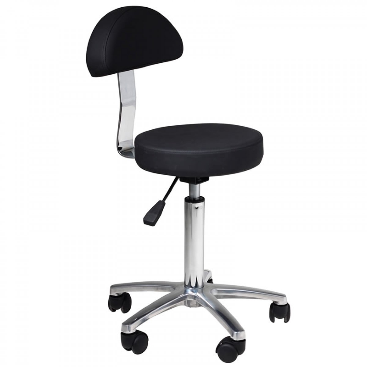 "Freesia" Salon Stylist Stool with Alloy Base