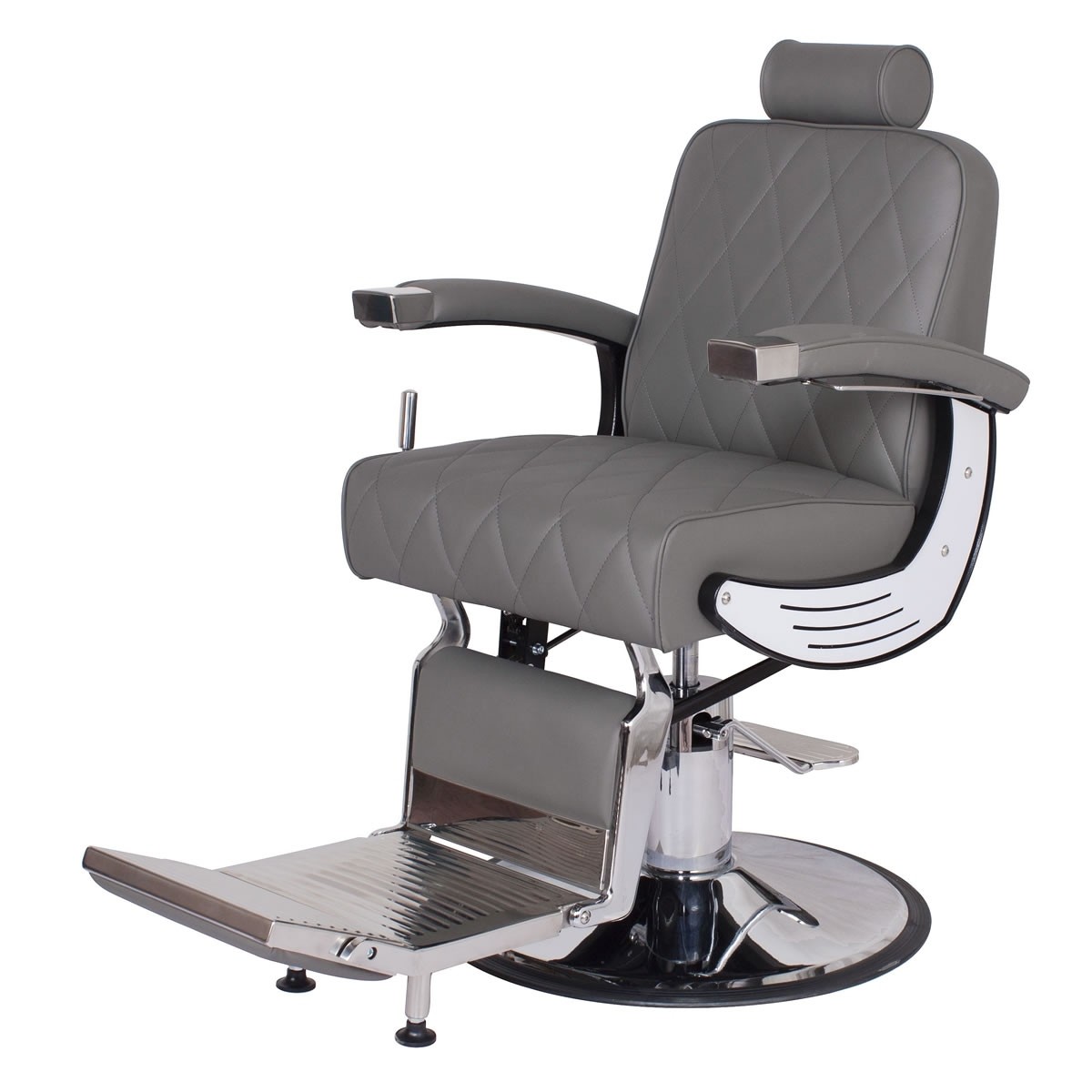 "BARON" Heavy Duty Barber Chair in Grey