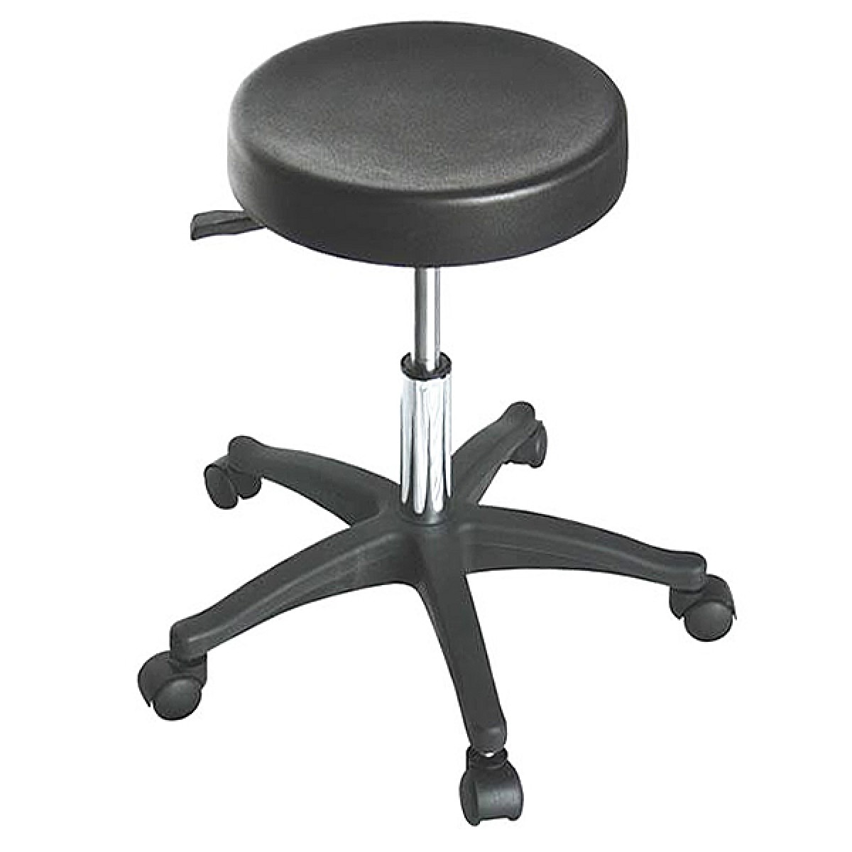 "ROCKY"  Salon Stool with Plastic Base