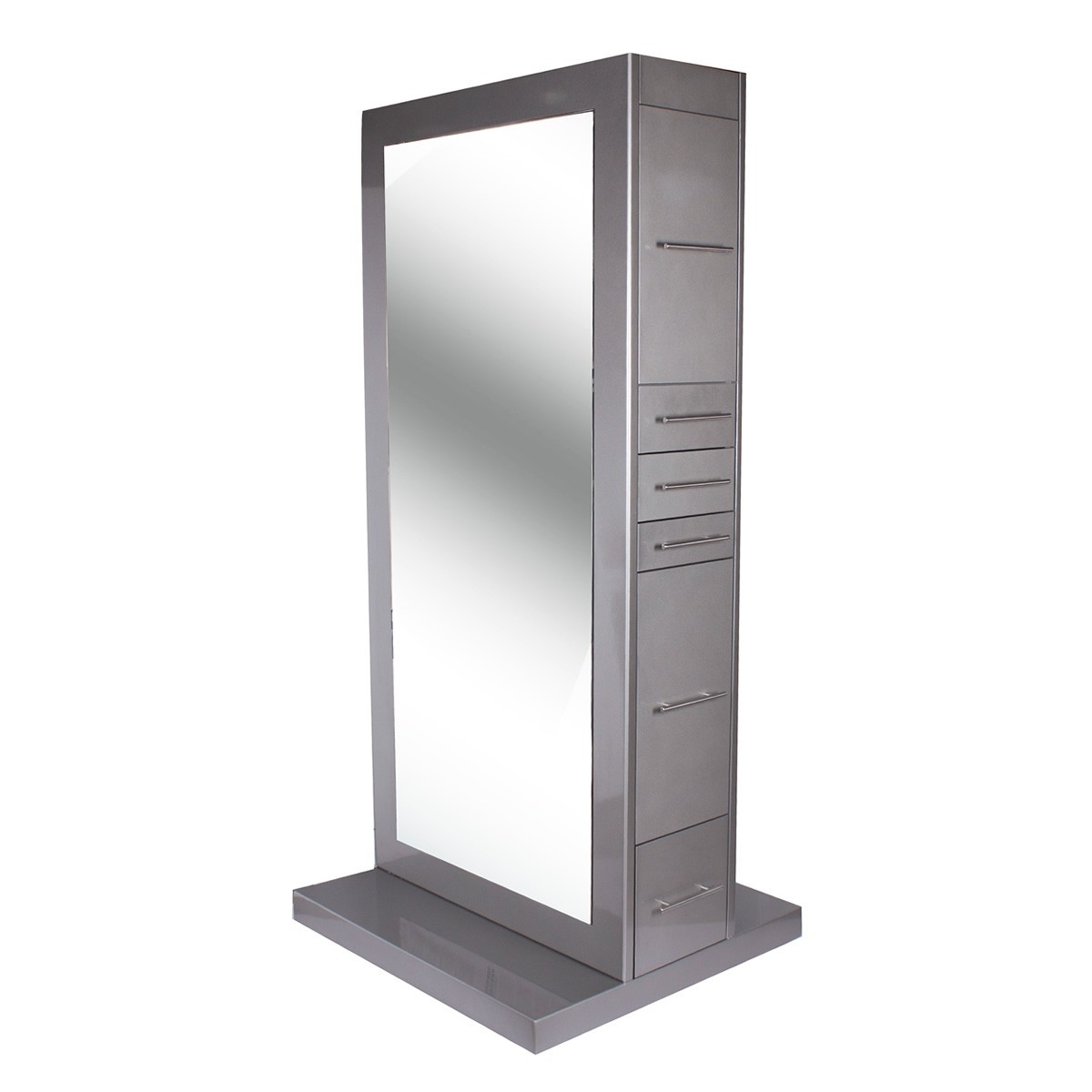 "TAHITI" DOUBLE SIDED STYLING STATION IN PLATINUM SILVER