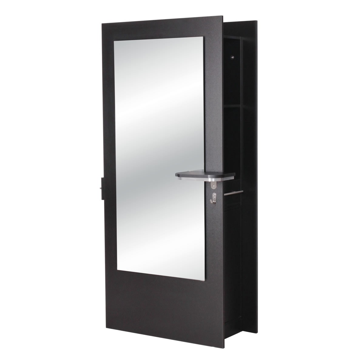 "BURANO" Double Sided Hair Salon Station in Matte Black 