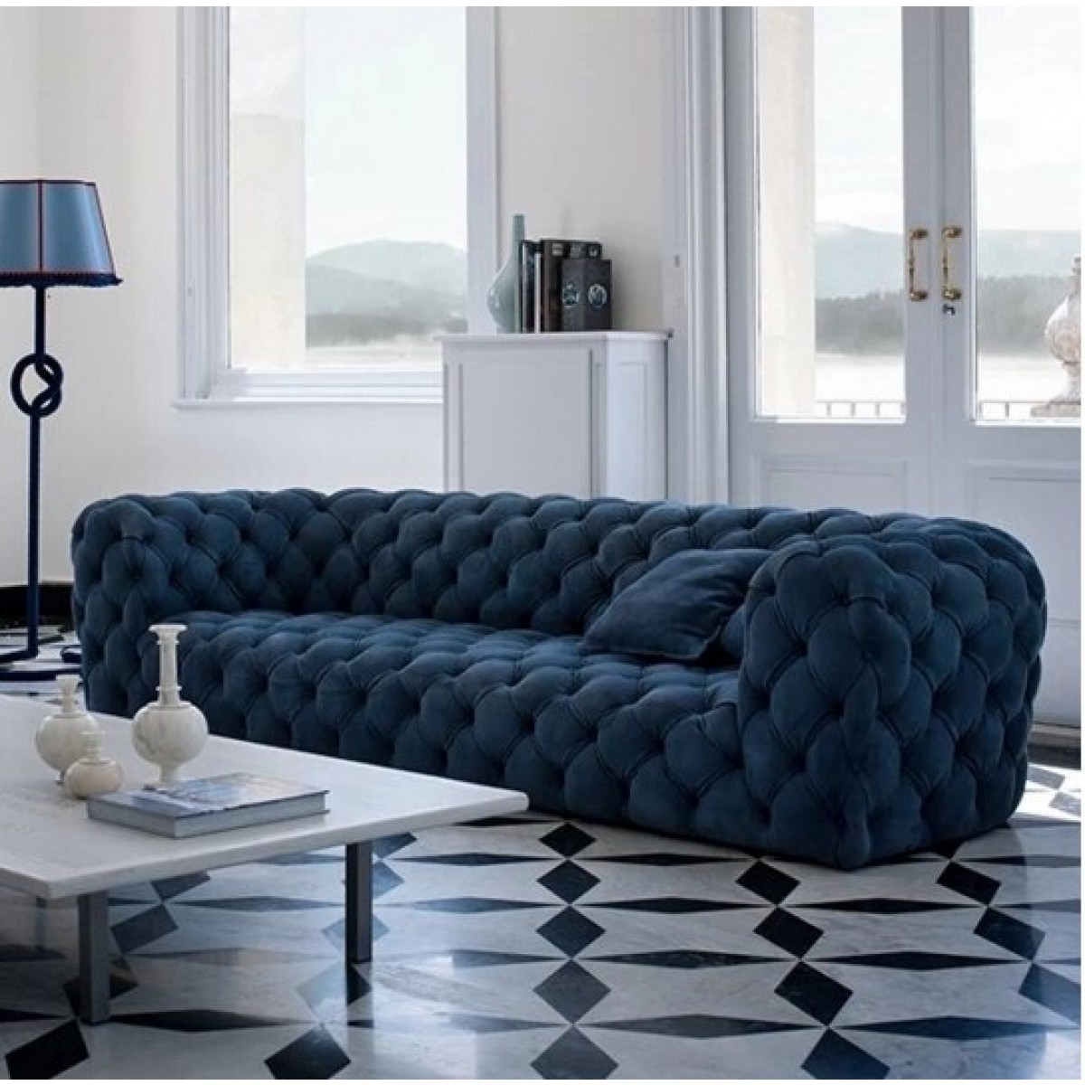 luxury living room velvet sofa chesterfield nightclub hotel lounge factory