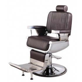 "CONTINENTAL" Barber Chair in Soft Chocolate 