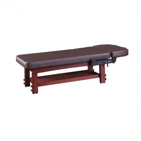 Salon Furniture Type and Genuine/Synthetic Leather Material wood massage bed