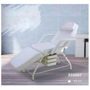 Profession Salon Factory Full body used White foam facial beauty bed with cabinet