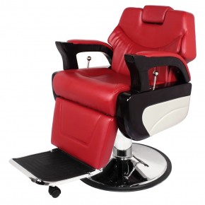 "AUGUSTO" Barbershop Chair in Cardinal Red 