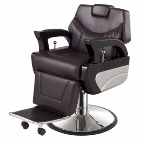 "AUGUSTO" Barbershop Chair in Soft Chocolate