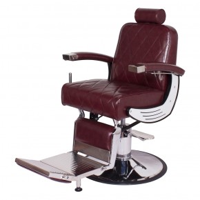 "BARON" Heavy Duty Barber Chair in Dark Merlot