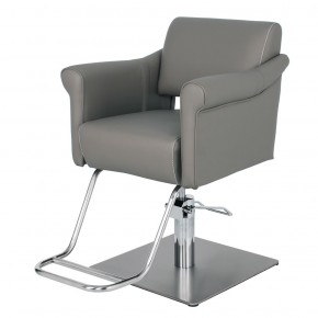 "BOSTON" Salon Styling Chair in Soft Grey 